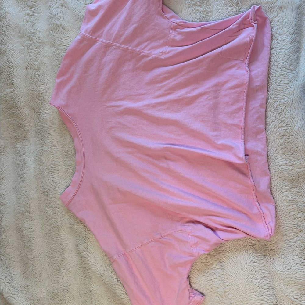 Free people movement pink shirt